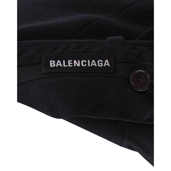 Balenciaga Straight Leg Trousers in Black Polyester - Picture 5 of 7
